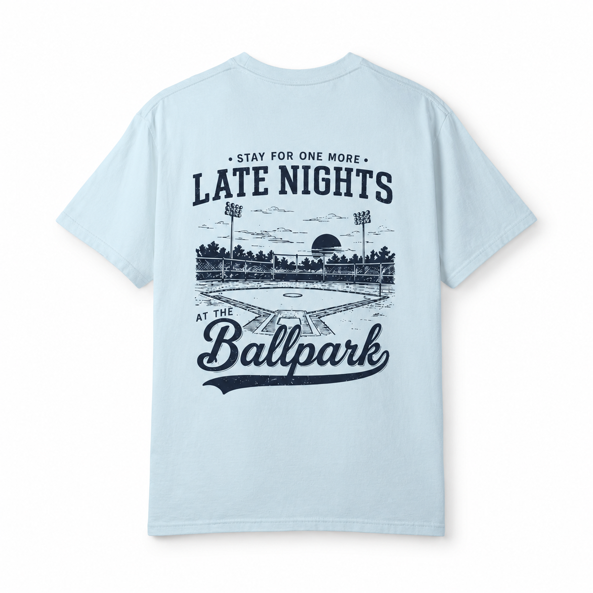 Late Nights at the Ballpark Baseball T-Shirt
