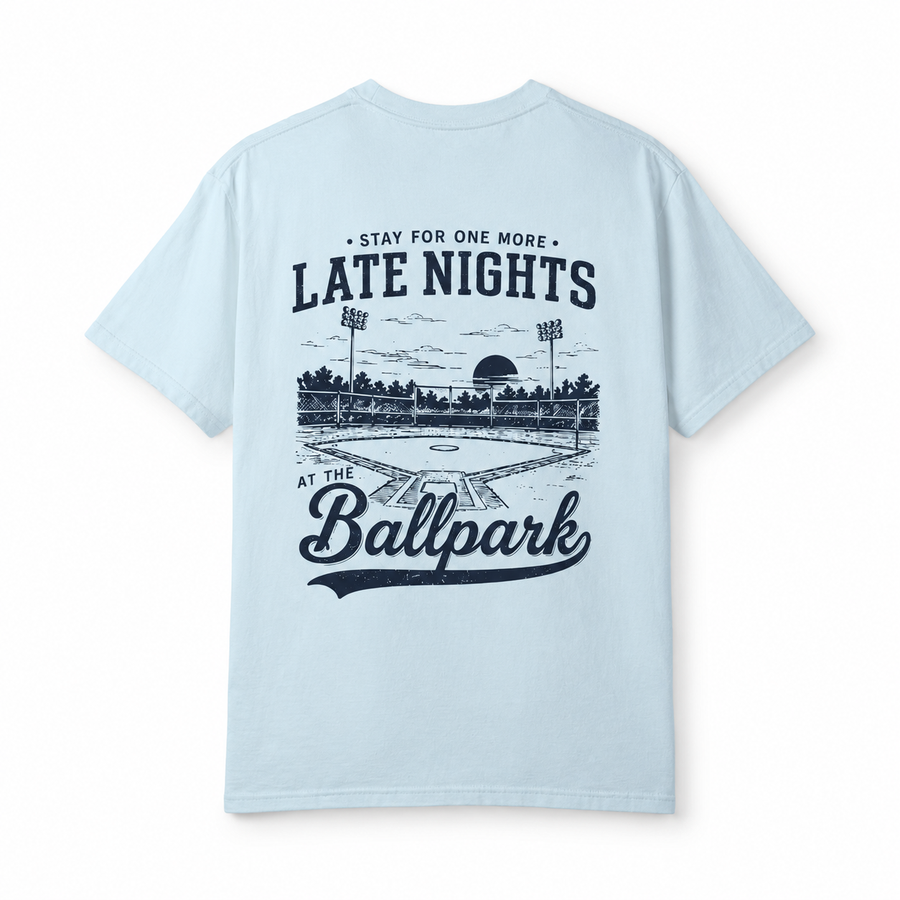 Late Nights at the Ballpark Baseball T-Shirt