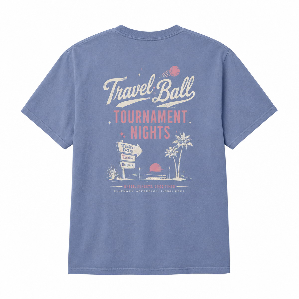 Tournament Nights Palm Baseball T-Shirt