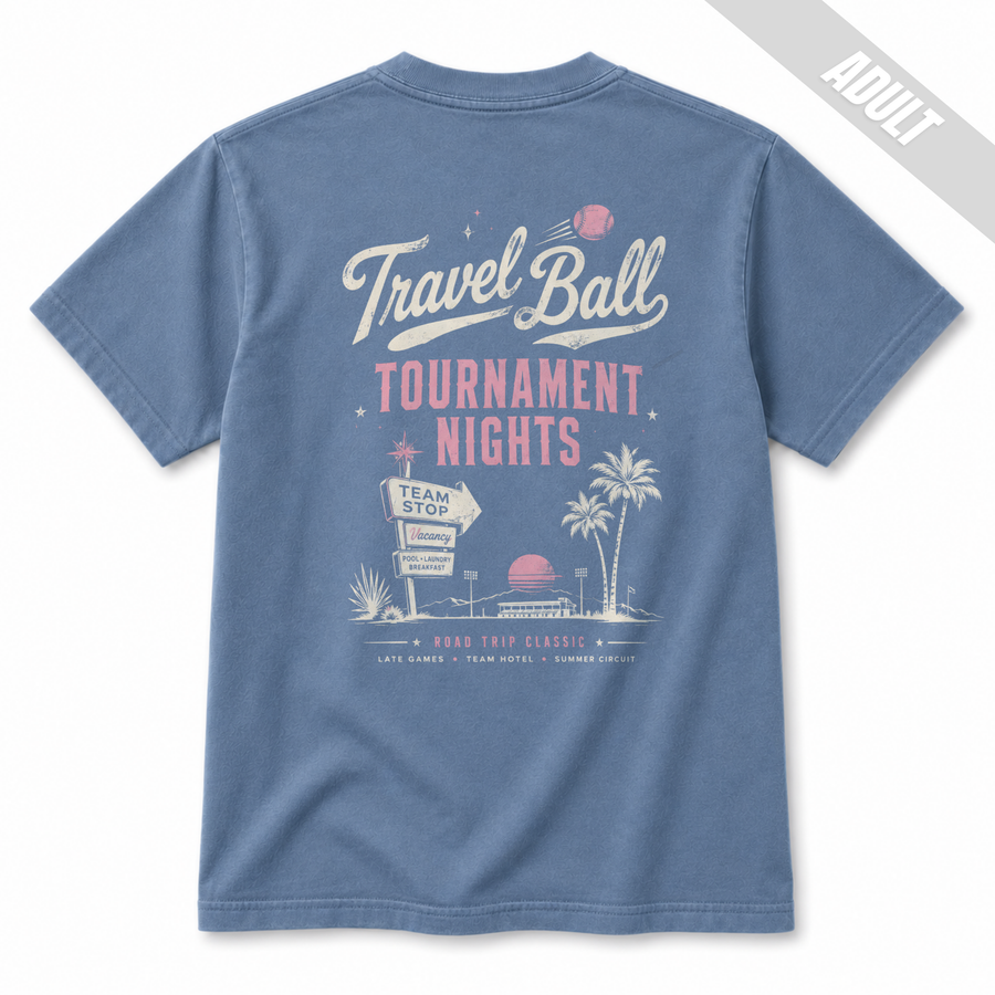 Tournament Nights Palm Adult Baseball T-Shirt